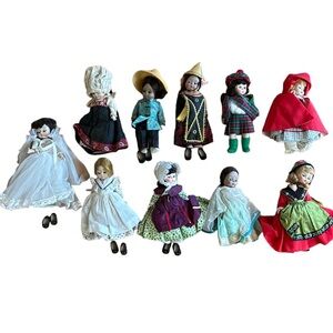 Set of 10 Madame Alexander Dolls (8”)
